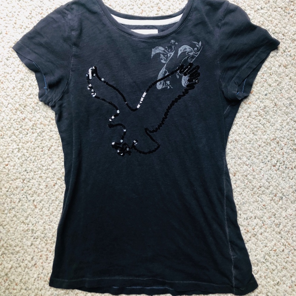 American Eagle Sequined Shirt